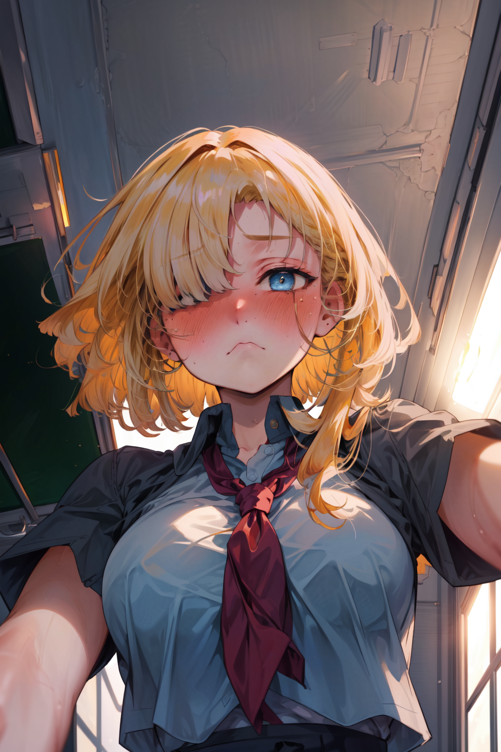 01094-3541574767-masterpiece,best quality,1girl,future princess,blonde hair,short hair,hair band,bangs,hair over one eye,blue eyes,school uniform.png